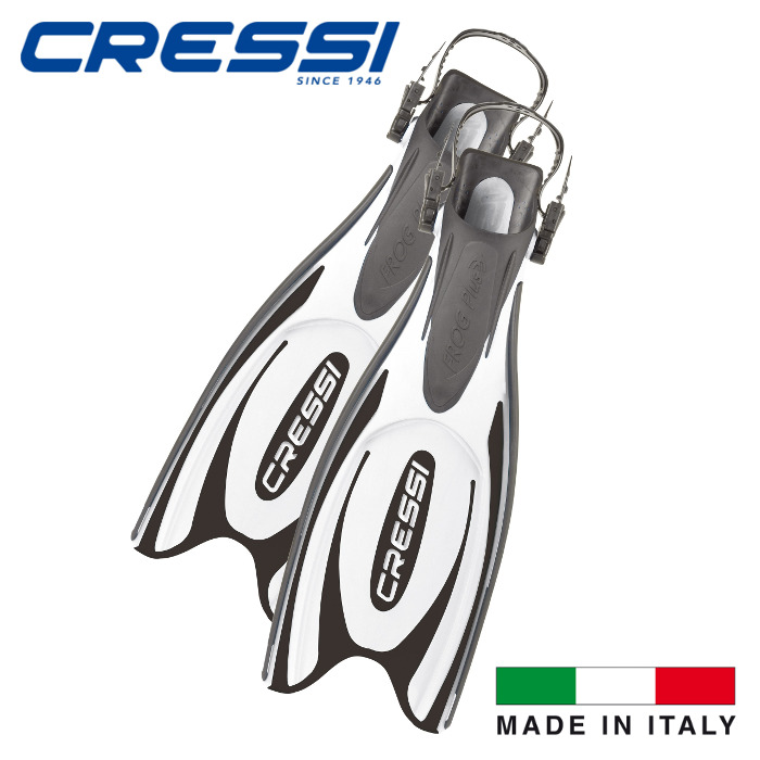 CRESSI 飛び込み競技 フィン フロッグプラスFROG PLUS公々然たる踵 専売特許手に入れる3原料品社会システム