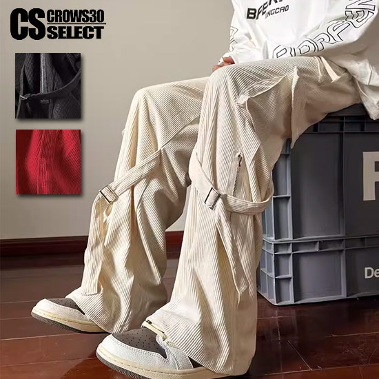 楽天市場】ボンテージパンツ メンズ モード系 メンズ ワイドパンツ