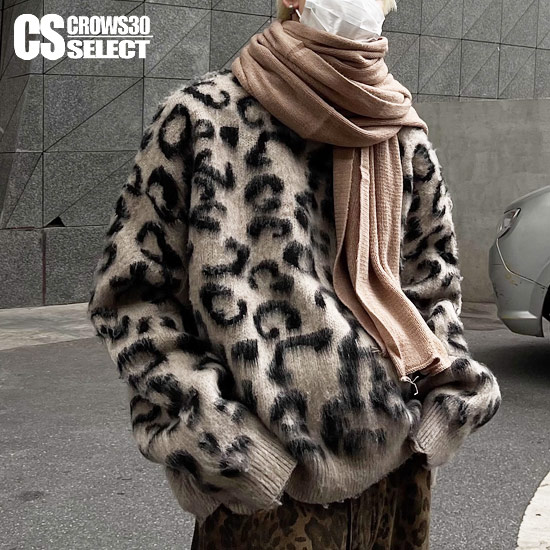 楽天市場】オラオラ系 セーター メンズ ヒョウ柄 ニットソー メンズ 総