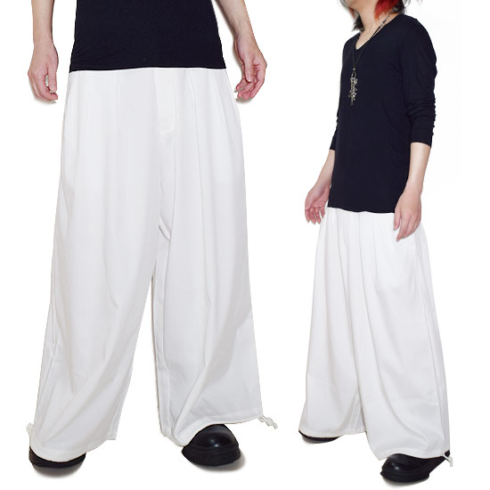 本店は 【楽天市場】ガウチョパンツ メンズ ワイドパンツ アラジン