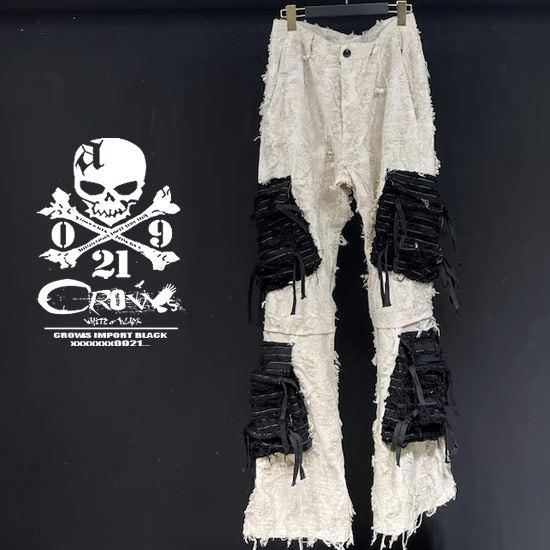 モード系 パンツ メンズ V系 カーゴパンツ メンズ モード系 メンズ ボトムス バイカラーパンツ メンズ ワイドパンツ スカート男士 きれい目 お兄系 ホスト ヴィジュアル系 ファッション ストリート系ファッション 衣装 レディース alcw 韓国 ファッション｜クローズCROWS-WHITEorBLACK-