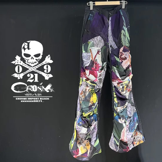 モード系 パンツ メンズ V系 パンツ メンズ モード系 メンズ ボトムス 地雷系 パンツ 病み系 パンツ レディース フレアパンツ アニメ イラスト スカート男士 きれい目 お兄系 ホスト ヴィジュアル系 ファッション ストリート系ファッション 衣装 レディース alcw｜クローズCROWS-WHITEorBLACK-
