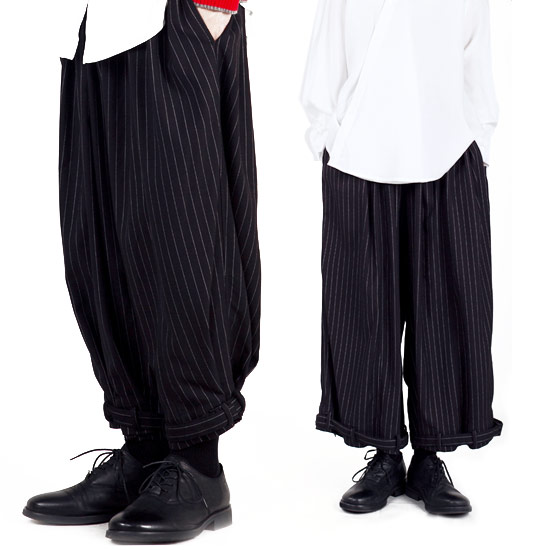 ガウチョメンズ 流行り物編成 メンズ 袴ショーツ レディース でかいパンツ クロップドパンツ 縞模様パンツ 旅人宿インタフェース 入れ代える 布地転移 アシメトリー 猿股引き サルエルパンツ スカート男の児 貨物輸送無料 秋 冬季 新作 ブラック ボトムス 司会 V系 視覚性