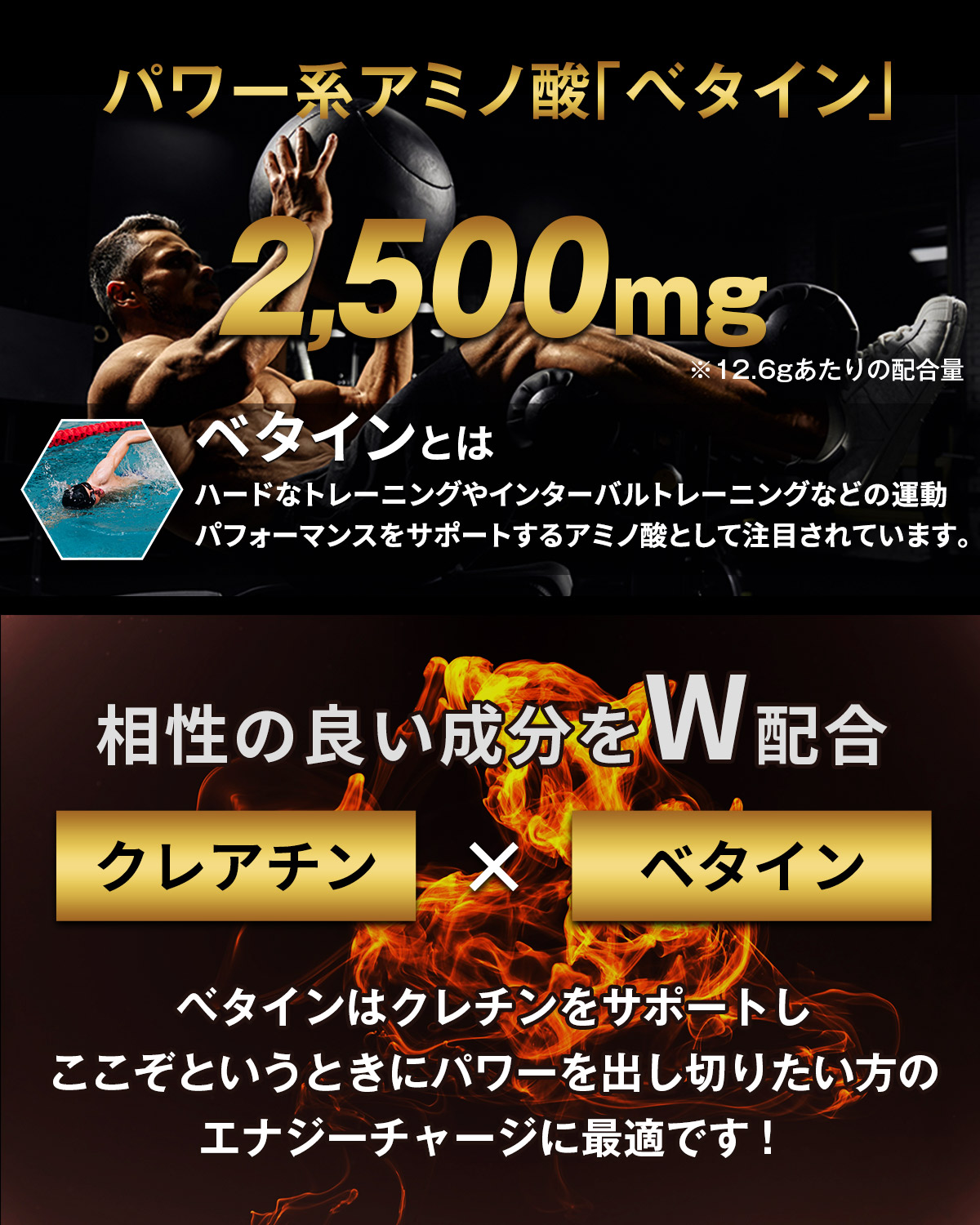 【ポイント10倍】＜定期購入＞ハルクファクター クレアチン＋ベタイン パウダー 200g サプリ 栄養機能食品 亜鉛 マルトデキストリン配合 クレアチンモノハイドレート 高純度99.9% サポート成分 トレーニング