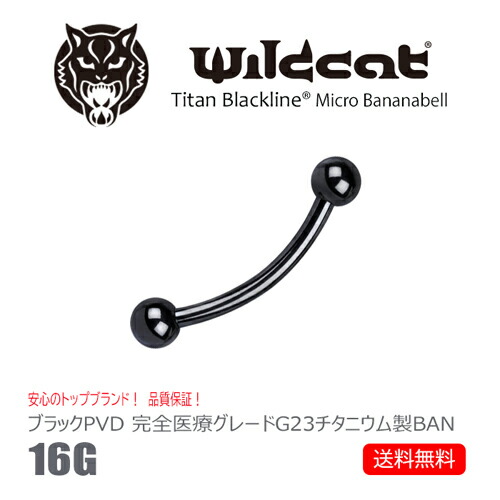 楽天市場】ボディピアス ストレートバーベル 16G Barbell チタン 黒