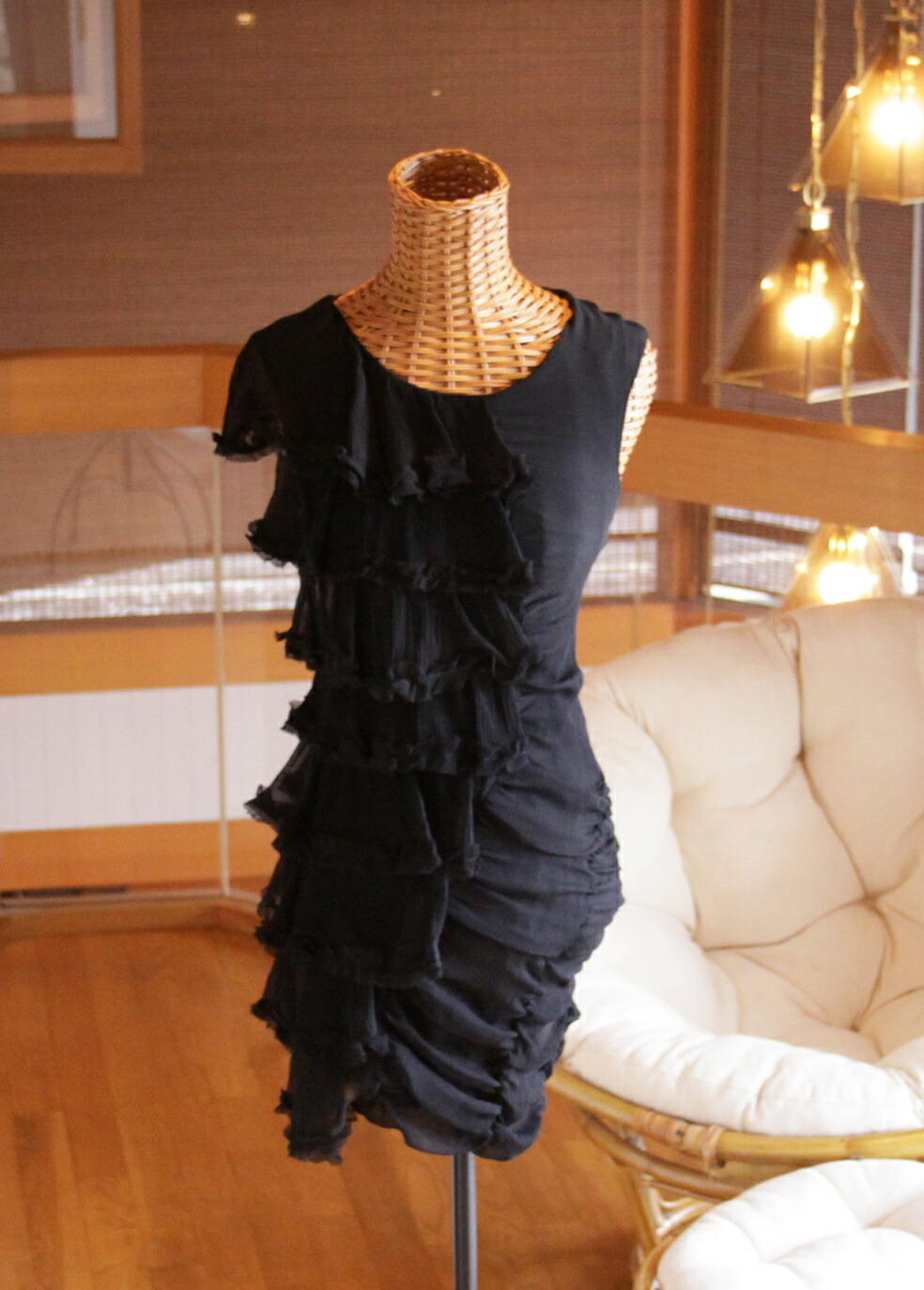 楽天市場 詰め放題福袋チケット対象商品 シルクシフォン ラッフルワンピース Adonisis アドニシス 送料無料 Smtb K W4 K キュリアス 雑貨 スーツケース