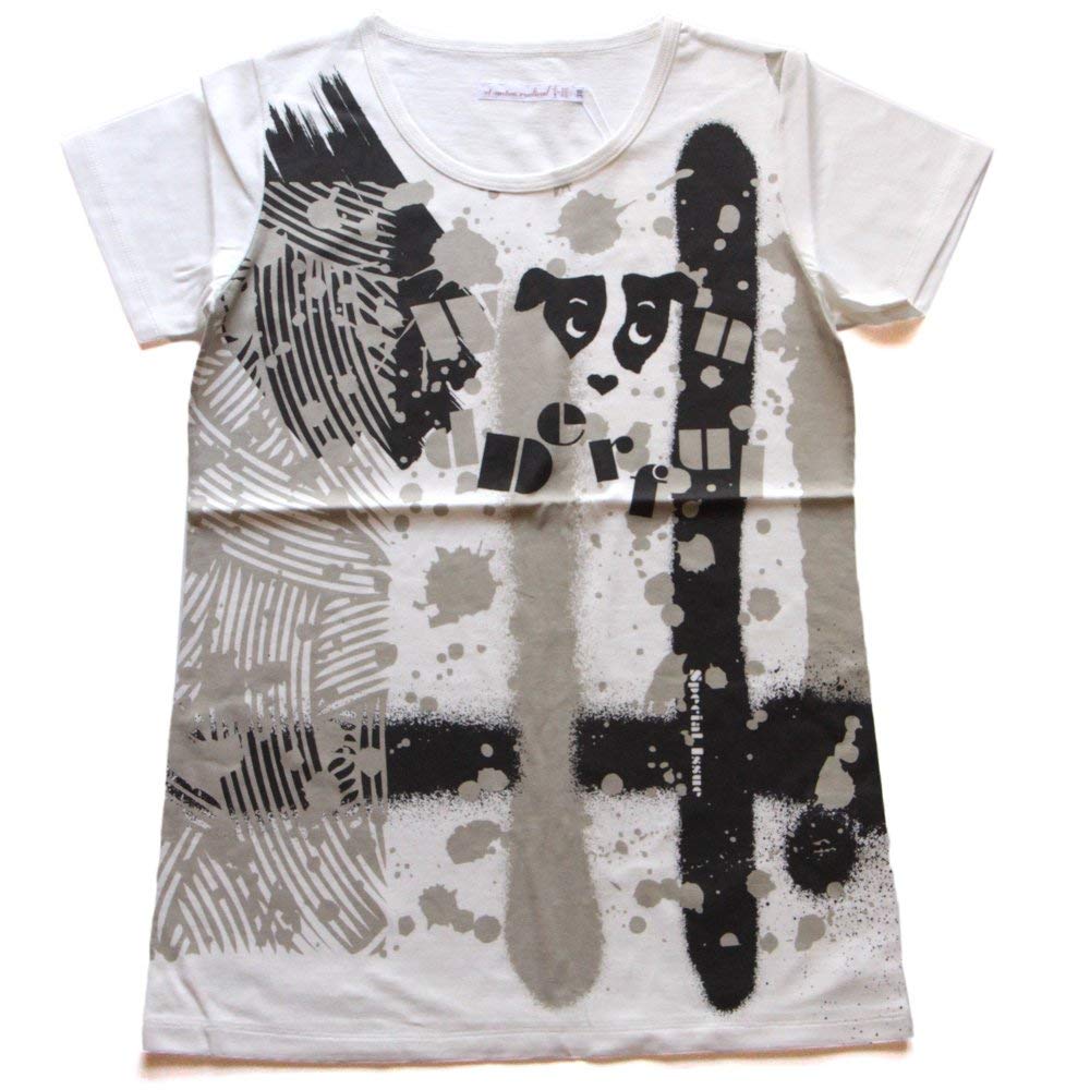 オーガニックコットン ジャージー プリントTシャツ[St.anton] レディース 婦人服 ジャックラッセルテリア ワンコ 犬 綿100 コットン 9号 Mサイズ 白T トップス ティーシャツ 骨格ナチュラル