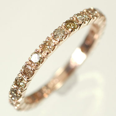 【楽天市場】ダイヤモンド リング エタニティー K10PG・ダイヤモンド0.5ct エタニティーリング（指輪） ダイヤモンド指輪：キュートジュエリー