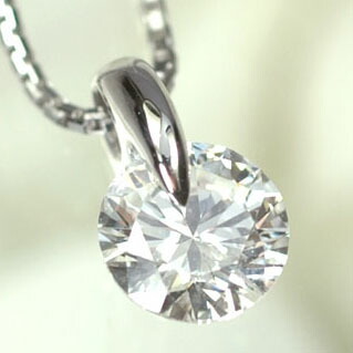 楽天市場】プラチナダイヤモンドネックレス(0.5ct 6本爪 一粒 ダイヤ