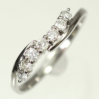 ダイヤモンド リング プラチナ・ダイヤモンド0.2ct デザインリング(指輪) ダイヤモンド指輪|キュートジュエリー