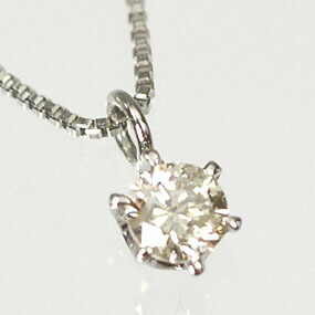 プラチナ ダイヤモンド ネックレス 一粒 プラチナ・ダイヤ0.1ct　スタッドペンダント（ネックレス）