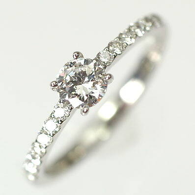 婚約指輪 プラチナ・ダイヤモンド0.3ct（H・SI・GOOD・鑑定書付） エンゲージリング（婚約指輪） プロポーズリング｜キュートジュエリー