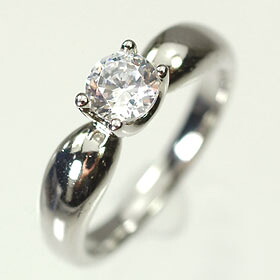 婚約指輪 プラチナ・ダイヤモンド0.5ct（H・SI・GOOD・鑑定書付） エンゲージリング（婚約指輪） プロポーズリング｜キュートジュエリー