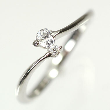 婚約指輪 プラチナ・ダイヤモンド0.1ct（H・SI・GOOD・鑑定書付） エンゲージリング（婚約指輪） プロポーズリング｜キュートジュエリー