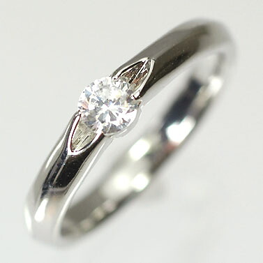 婚約指輪 プラチナ・ダイヤモンド0.2ct(F・VVS・3EX・H&C・中央宝石鑑定書付) エンゲージリング(婚約指輪) プロポーズリング|キュートジュエリー