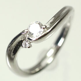 婚約指輪 プラチナ・ダイヤモンド0.2ct（F・VVS・3EX・H&C・鑑定書付） エンゲージリング（婚約指輪） プロポーズリング｜キュートジュエリー