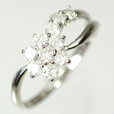 プラチナ ダイヤモンド リング スウィートテン プラチナ・ダイヤモンド0.5ct　アニバーサリー10リング（指輪）【結婚１０周年記念】【スウィート１０石ダイヤモンド】ダイヤモンド指輪