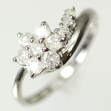 プラチナ ダイヤモンド リング スウィートテン プラチナ・ダイヤモンド0.5ct アニバーサリー10リング(指輪)【結婚10周年記念】【スウィート10石ダイヤモンド】ダイヤモンド指輪|キュートジュエリー