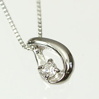 プラチナ ダイヤモンド ネックレス ハート&キューピッド プラチナ・ダイヤモンド0.03ct(H&C・鑑別書カード付) ドロップペンダント(ネックレス)|キュートジュエリー