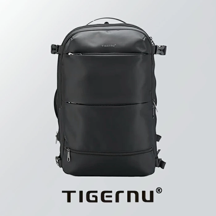 TIGERNU ビジネスリュック 機内持ち込み可能 マチ拡張 メンズ usbポート付き ロック付き ビジネスバッグ pcリュック 通勤 通学 出張 トラベル 2WAY 撥水 B4 A4 PC収納 17インチ 27-37L バックパック ダイヤルロック付き 盗難防止ファスナーポケット 旅行にも使える 送料無料