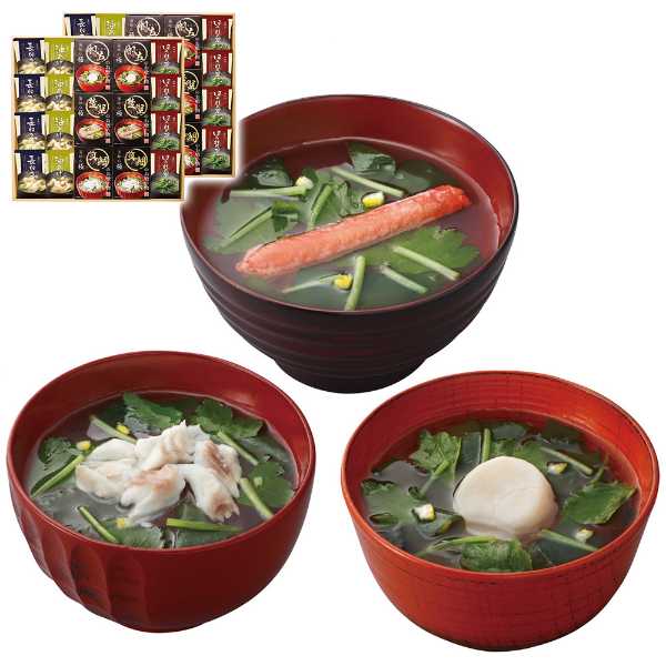 美味心 極 お吸い物 みそ汁 ギフト 味噌汁 フリーズドライ 詰め合わせ セット 36食 GZ-AOOS 惣菜 常温 保存食 非常食 個包装 高級 鯛 帆立 かに 蟹 贈り物 プレゼント お中元 お歳暮 内祝い 出産 結婚 お返し｜DISM ＆ Co.