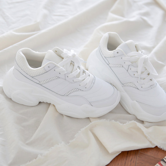 楽天市場 ダッドスニーカー レディース 厚底 ホワイト ベージュ ブラック 婦人靴 シューズ ダッドシューズ Deciliter