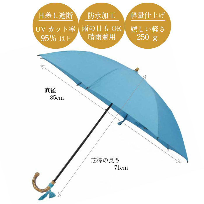 【楽天市場】WAKAO 傘 晴雨兼用 折りたたみ傘 ランキング1位 日傘 軽量 日本製 UV加工 防水 雨傘 高級 バンブー ハンドル 竹製