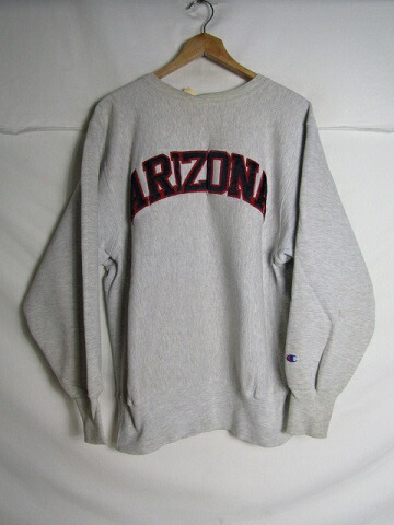 90年代製　Champion　チャンピオン　リバースウィーブ ARIZONA　ワッペン　LARGE グレー【メンズ】【LARGE】【中古】 8,378円