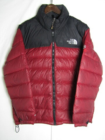 THE NORTH FACE ザノースフェイス 落ち込む上衣 SUMMIT SERIES XL大きさ 900FP 赤いこと 【中古】【メンズ】【途轍も無い大きさ】