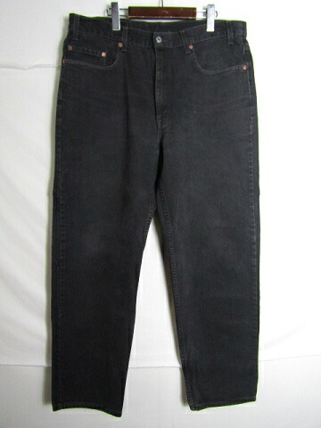 カナダ製　Levi's　リーバイス　550　デニムパンツ　ブラック　リラックスド　フィット　W38 L32【中古】【大きいサイズ】【メンズ】
