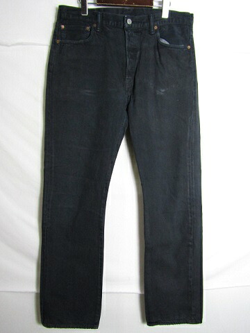 W34 L34 Levi's リーバイス　501　デニムパンツ　ブラック ストレート【中古】【MEDIUM】【メンズ】