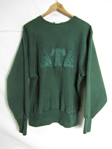 90年月日 USA製 Champion はやりっ子 リバースウィーブ ATA 紋章 緑であること L大きさ【メンズ】【LARGE】【中古】