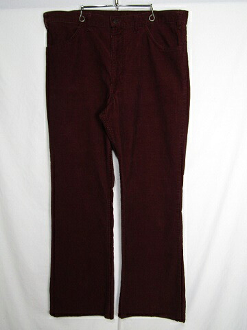 79年製 Levi's リーバイス 646 コーデュロイパンツ ワインレッド W38 L34 【中古】【大きいサイズ】【メンズ】｜DESERT SNOW　郡山
