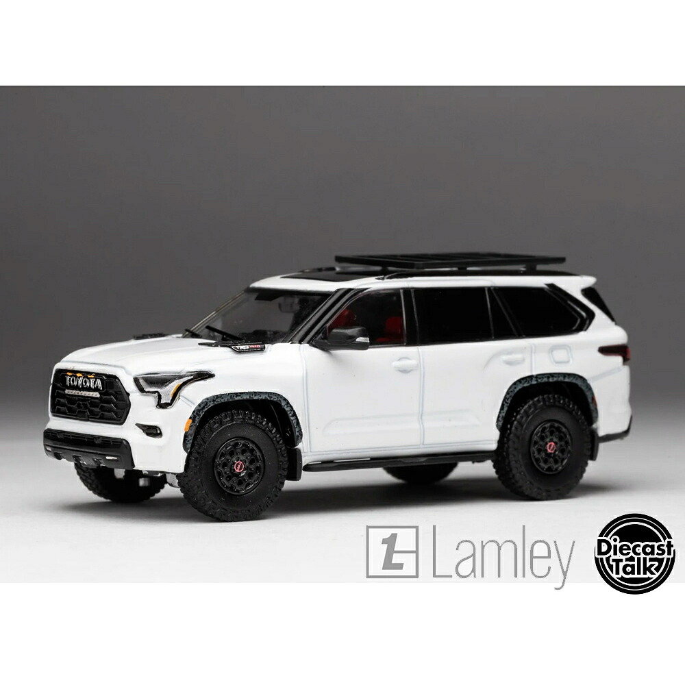 804個制限事項 GCD DIECAST TALK X LAMLEY EXCLUSIVE 1/64 - TOYOTA SEQUOIA TRD ICE CAP WHITE LTD GCD ダイキャストトーク X ラムリー制限事項 1/64 - トヨタ・セコイア TRD アイスキャップ・ホワイト・リミテッド 乗り物のおもちゃ-ミニカー・トイカー