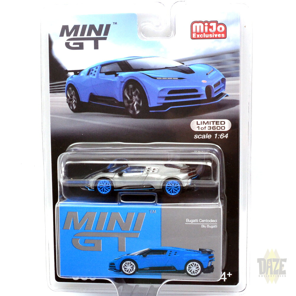 MiJo TOYS - BUGATTI CENTODIECI (BLUE BUGATTI) CHASE CAR 亜米利加 MiJo Toys 制限事項 ブガッティ・チェントディエチ (ブルーブガッティ) チェイスカー ミニカー・トイカー-車