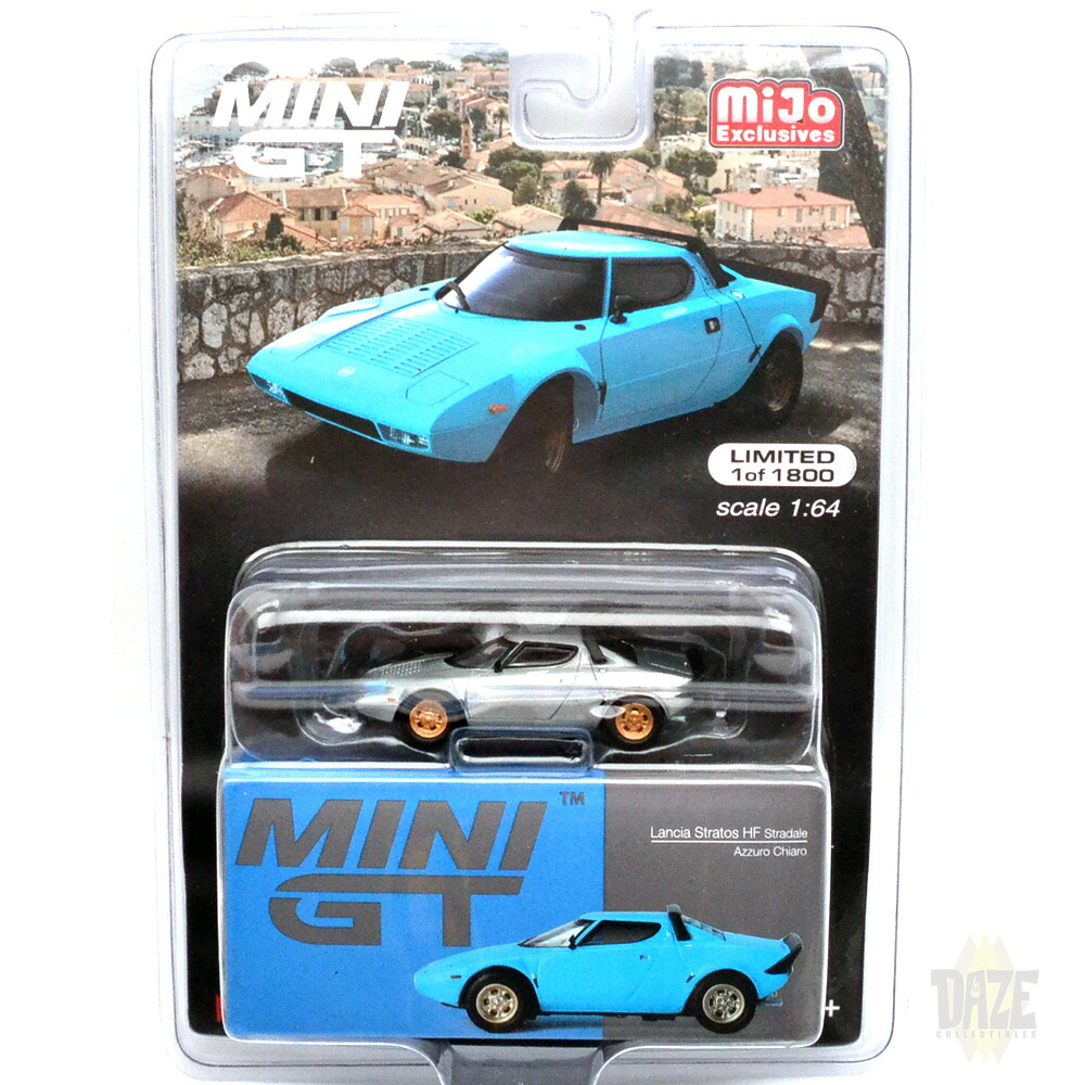 MiJo TOYS -LANCIA STRATOS HF STRADALE(AZZURO CHIARO) CHASE CAR亜米利加 MiJo Toys 制限事項 ランチア ストラトス HF ストラダーレ アズーロキアーロ(ともし火青色) チェイスカー おもちゃ-ミニカー・トイカー