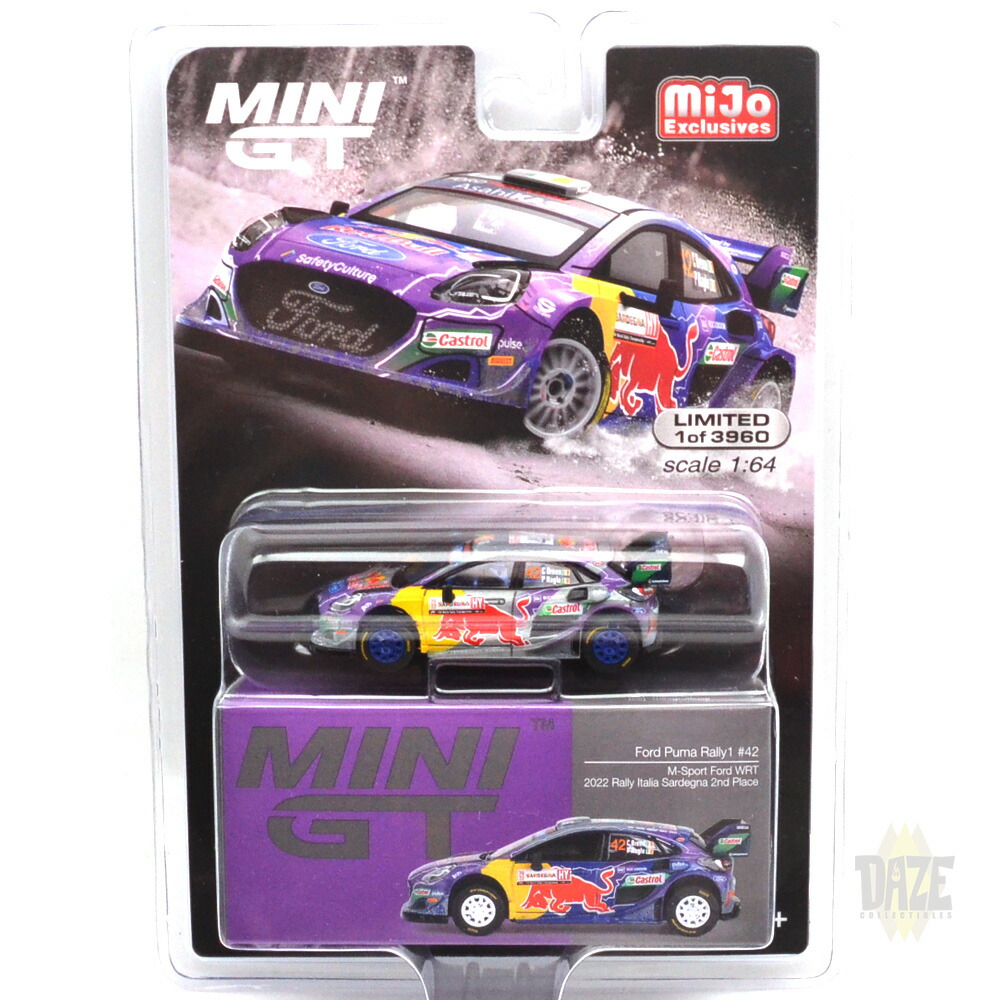 楽天市場】MINI-GT 1/64 MiJo TOYS EXCLUSIVE - FORD PUMA RALLY 1 #19
