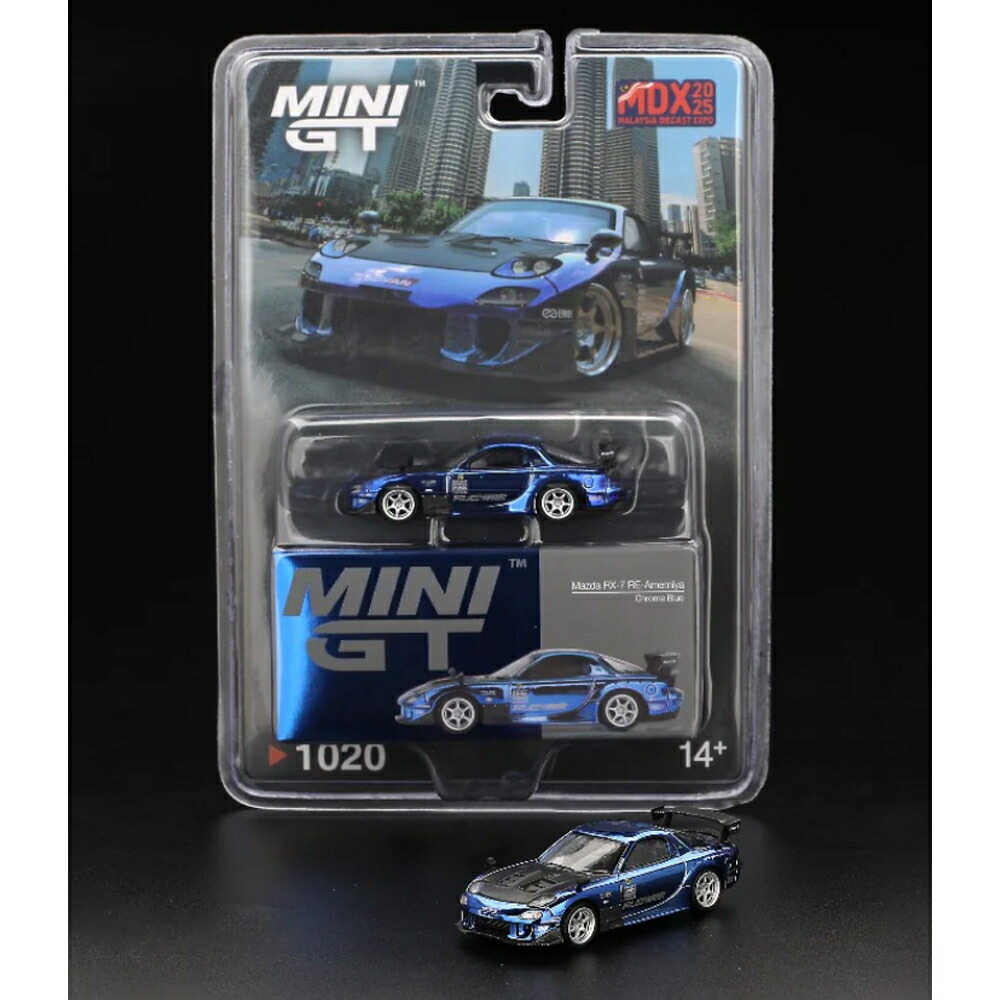 ポップレース  マツダ RX-7 ワイドボディ RE 雨宮 クロームパープル POPRACE ポップレース 1/64 マツダ RX-7 fd ワイドボディ RE