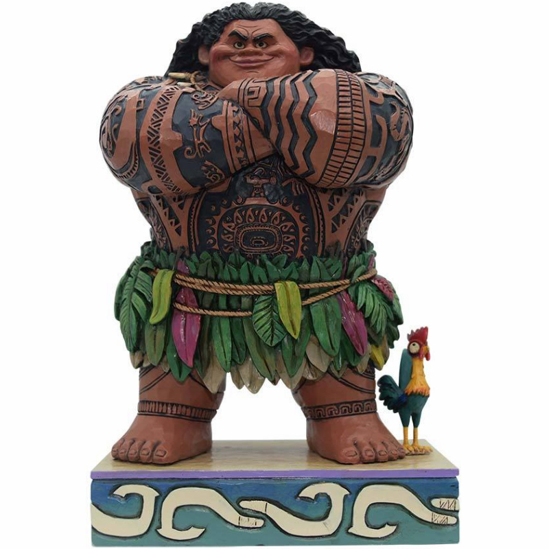 Disney Traditions モアナと由緒のオーシャン Maui ディズニー トラディションズ マウイ 木彫り考証 レジン製 2friendshotel Com