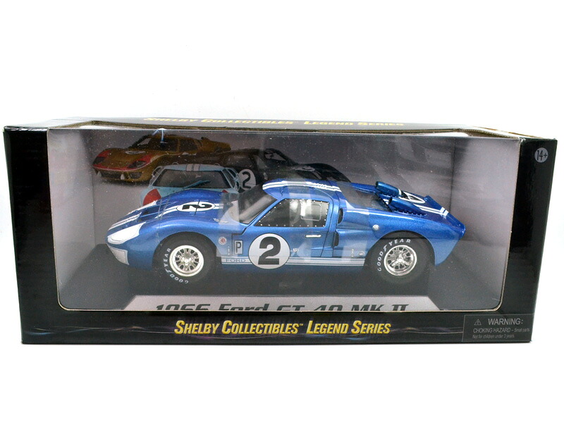SHELBY COLLECTIBLES 1:18 1966 FORD GT 40 MKII #2 (BLUE) シェルビーコレクティブルズ1:18　1966フォード GT40 MKII #2 (ブルー)｜DAZE COLLECTIBLES