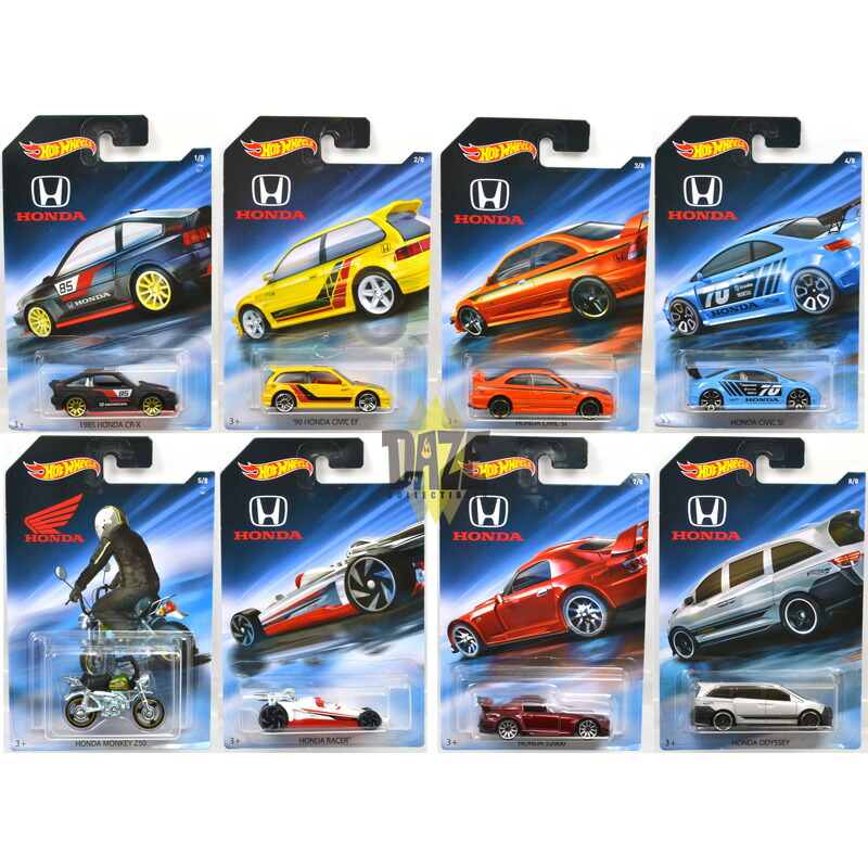 honda hot wheels set