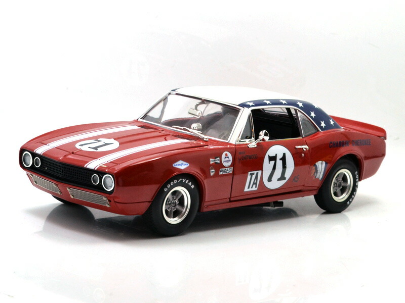 ACME 1:18スケール "ACME 1:18 1967 CHEVROLET CAMARO - JOIE CHITWOOD'S CHARGIN CHEROKEE 1967　シボレーカマロ - ジョイー・チットウッド チャージンチェロキー　限定606台　A1805712　【並行輸入品】｜DAZE COLLECTIBLES