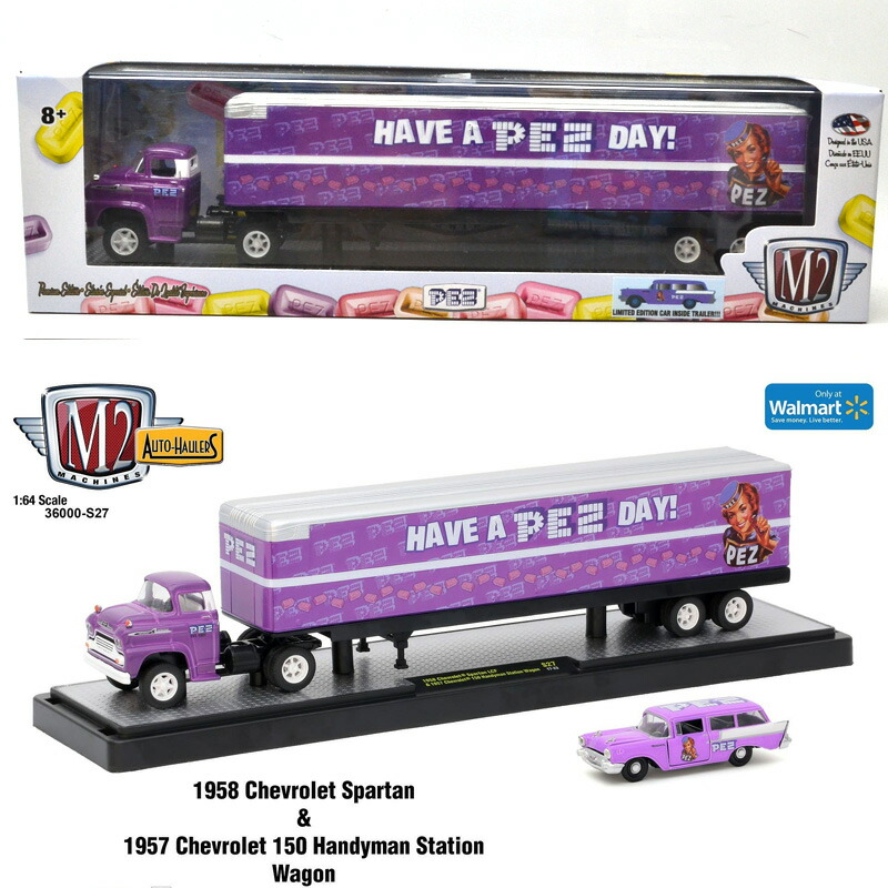 M2 MACHINES 1:64SCALE 1958 CHEVROLET SPARTAN LCF & 1957 CHEVROLET 150 HANDYMAN STATION WAGON｜DAZE COLLECTIBLES