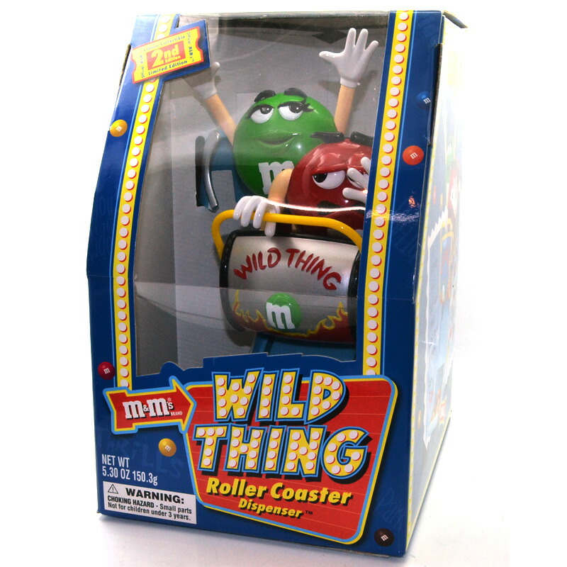 【楽天市場】m&m's "WILD THING" "Roller Coaster Dispenser" RED&GREEN(SILVER