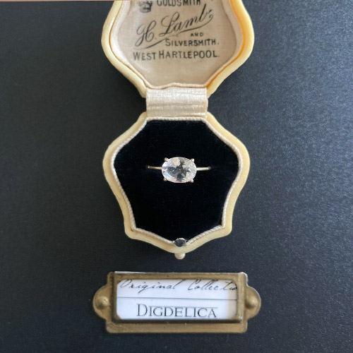 K10 Petaliten ring 　10金オーダー　ペタライトリング　クリア　イエローゴールド　指輪【DIGDELICA】　天然石