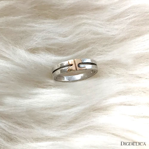 公式 Courreges K18 Silver クレージュ ヴィンテージコンビリング Vintage V1399 Digdelica ディデリカ 年代物 Uesd中古品 結婚式 Digdelica アウトレット送料無料 Wellspringacademy Org