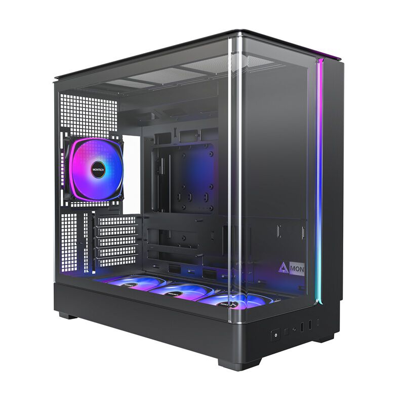 MONTECH KING 15 PRO Black (MicroATX 硝子 黒いこと)