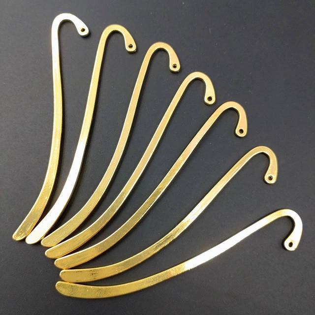 楽天市場】ビーズクラブ しおり 7本 シルバー 87mm 栞 手帳 本 通し穴