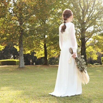 ウエディングドレス 前撮り 後撮り フォトウエディング 披露宴 結婚式 演奏会 発表会 ロングスリーブ シースルー シンプル 秋冬 パーティードレス  カジュアル ビーチフォト レディースファッション | antiguaboreal.com