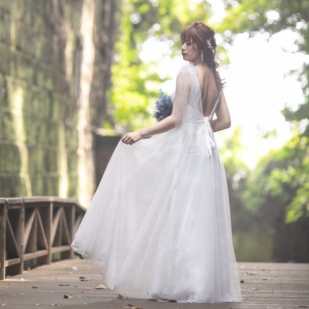楽天市場 ウエディングドレス 前撮り 後撮り フォトウエディング 披露宴 結婚式 演奏会 発表会 チュール レース リボン フレア ロング かわいい インスタ映え Dress Chocolat